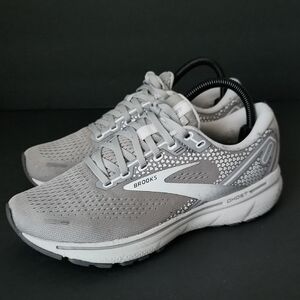 Brooks Womens Ghost 14 Grey White Size 8.5